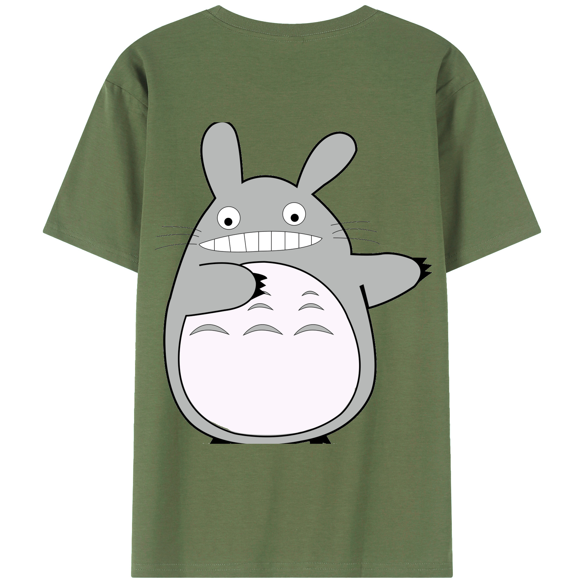（画像用） となりのトトロ 草壁メイ 草壁サツキ My Neighbor Totoro Satsuki Kusakabe Mei Kusakabe 綿100％ メンズ半袖Tシャツ（バックプリント） 通気性